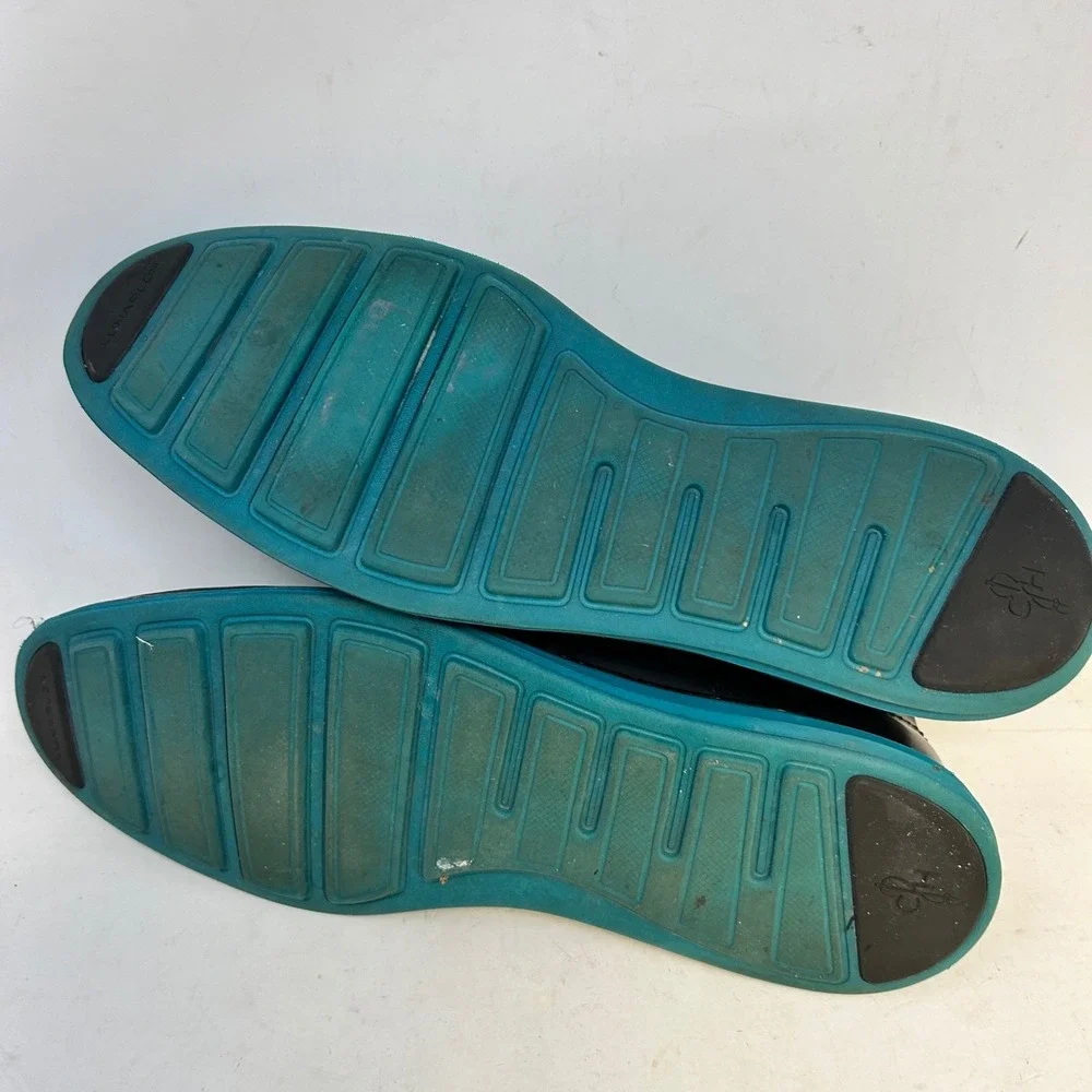 Cole Haan Lunargrand Chukka Boots Black Leather Teal Sole Men's 11M‎